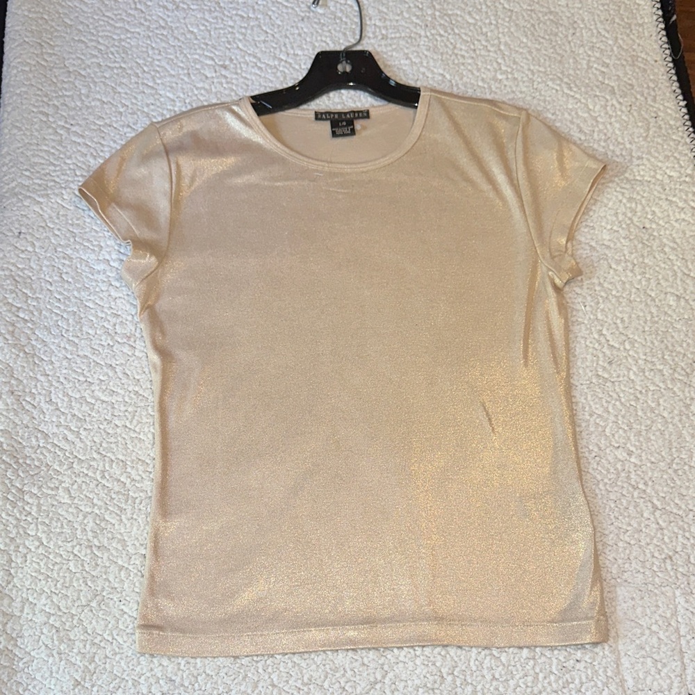 Ralph Lauren Gold Short Sleeve Tee